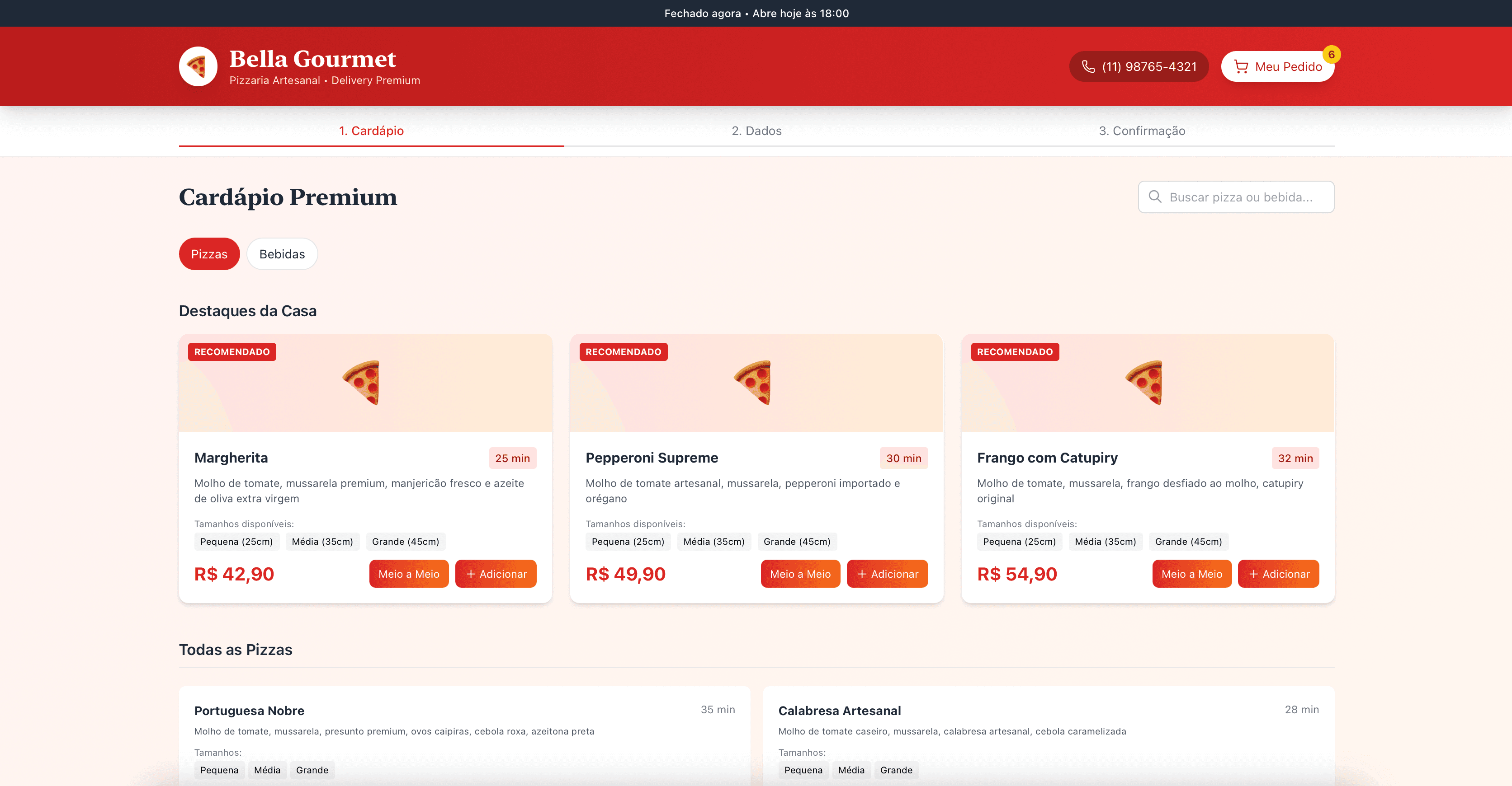 Pizzeria Delivery System